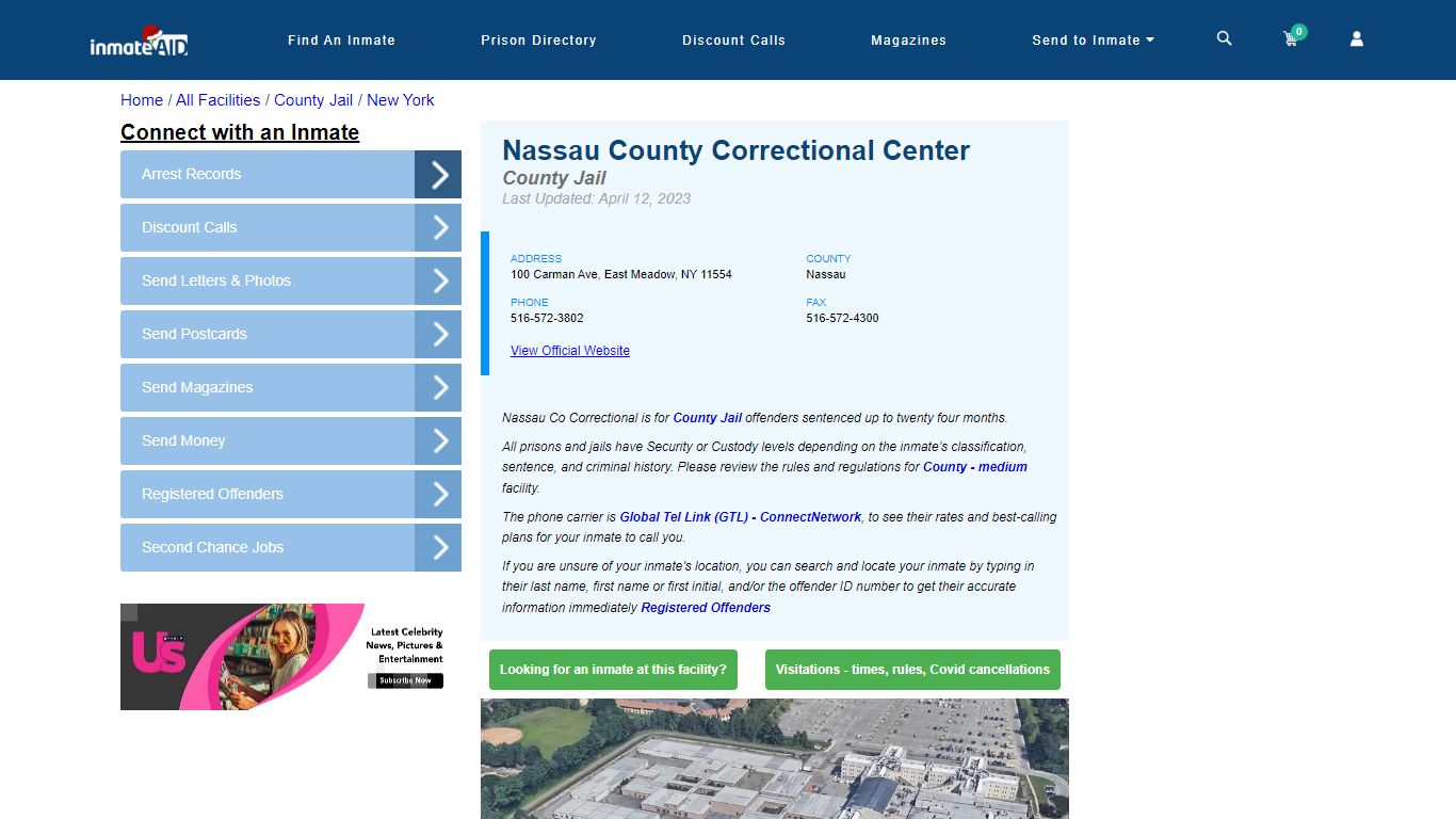 Nassau County Correctional Center - Inmate Locator - East Meadow, NY